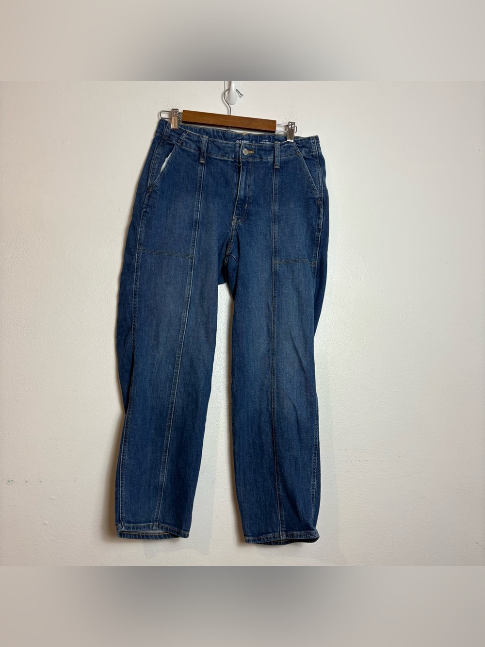 Old Navy High-Waisted O.G. Loose Seam-Front Denim Jeans Women’s Size 12